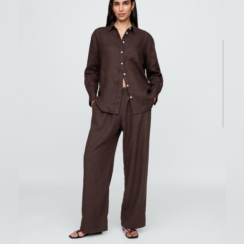 Gap linen blend pants
